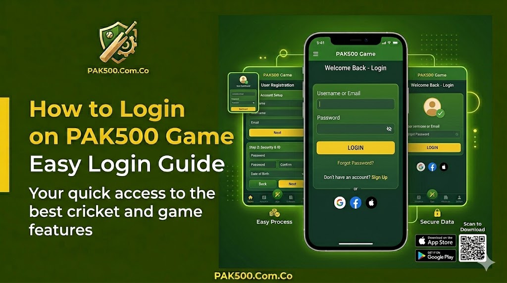 How to Login on PAK500 Game